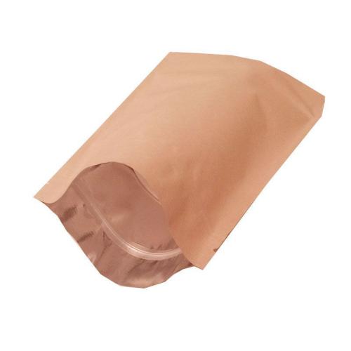 Дой-пак с замком zip-lock гладкий крафт, 16×25×4 cм