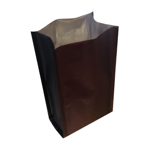 Пакет полипропиленовый двухцветный, бордовый/чёрный, 11×7×25 см