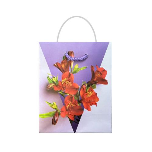 Пакет бумажный подарочный, MIX, 10×14×6 см