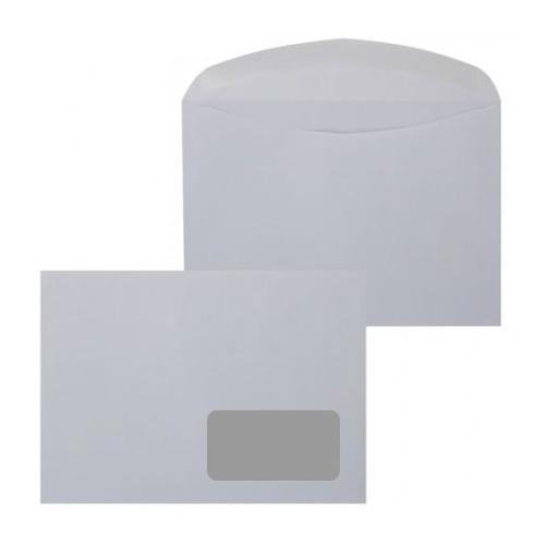 Конверт С5 белый с окном, декстрин, 80 г/м²