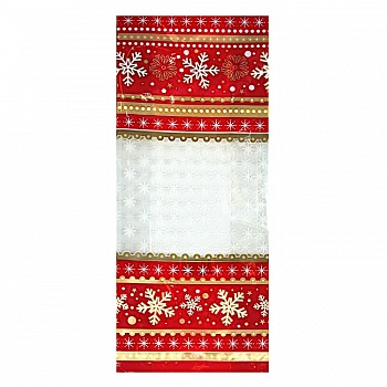 Пакет полипропиленовый с рисунком «Зимняя классика», 13×6×38 см, 25 мкм