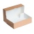 Коробка картонная под пирожные, крафт, 25×25×10 см