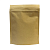 Дой-пак с замком zip-lock из гладкой крафт-бумаги, 10×15×3 cм