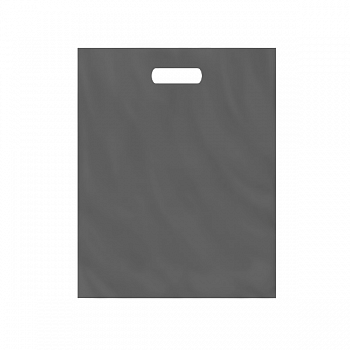 Пакет полиэтиленовый, серый, ПВД, 38×50 см