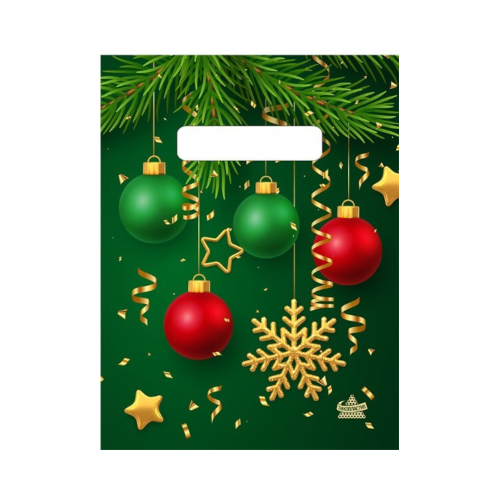 Пакет полиэтиленовый «Золотая снежинка», ПВД, 19×25 см