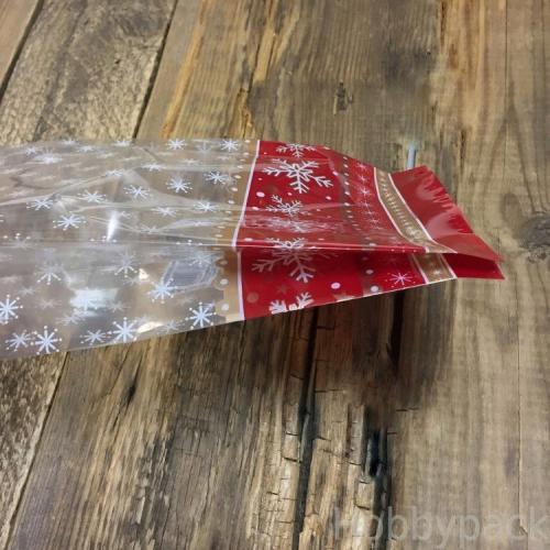 Пакет полипропиленовый с рисунком «Зимняя классика», 13×6×38 см, 25 мкм