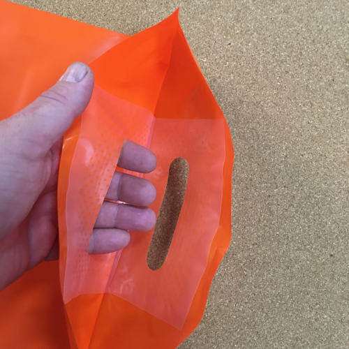 Пакет полиэтиленовый, оранжевый, ПВД, 30×40 см