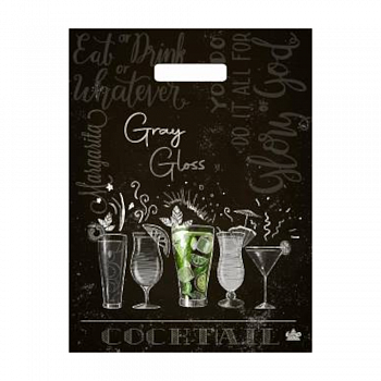 Пакеты с прорубной (вырубной) ручкой — цена за штуку 16.32 руб. Пакет полиэтиленовый «Коктейль», ПВД, 31×43 см