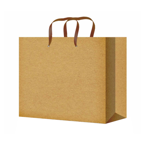 Крафт-пакет с ленточными ручками 43×58×13 см