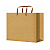Крафт-пакет с ленточными ручками 43×58×13 см