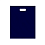 Пакет полиэтиленовый, синий, ПВД, 45×50 см