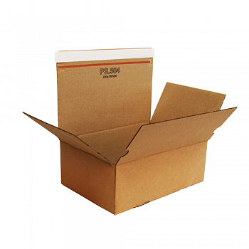 Гофрокоробка с клеевым клапаном, 23×16×8 см