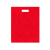 Пакет полиэтиленовый, красный, ПВД, 38×50 см