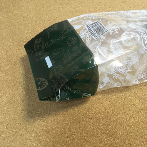 Пакет полипропиленовый с рисунком «Новогодняя реклама», 13×6×38 см, 25 мкм