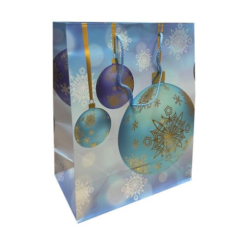 Пакет бумажный подарочный новогодний, MIX, 26×32×13 см