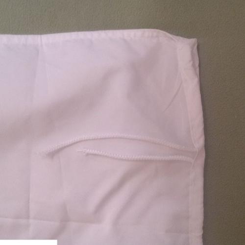 Мешок для творога белый с завязками, лавсан, 80×48 см, 125 г/м²