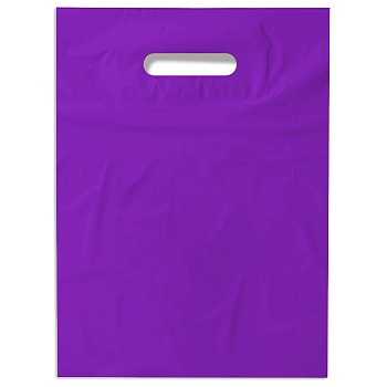 Пакет полиэтиленовый, сиреневый, ПВД, 38×50 см