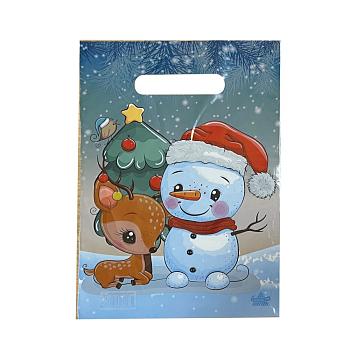 Пакет полиэтиленовый «Милый снеговичок», ПВД, 20×30см