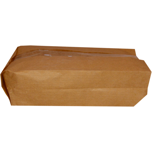 Пакет крафт с окном 11×5×21 см