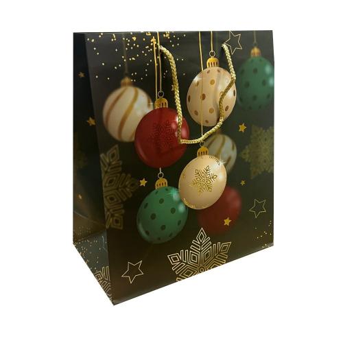 Пакет бумажный подарочный новогодний, MIX, 26×32×13 см