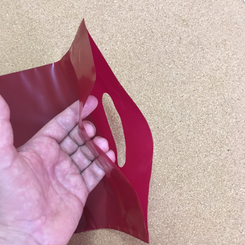 Пакет полиэтиленовый, бордовый, ПВД, 22×34 см