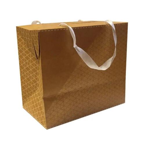 Коробка картонная, с ручками, с рисунком «Поздравляю от души», 20×22×13 см