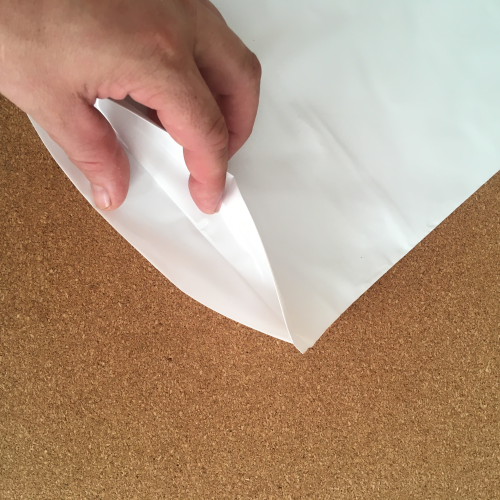 Пакет полиэтиленовый, белый, ПВД, 45×50 см