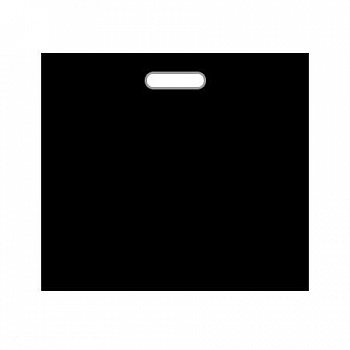 Пакеты с прорубной (вырубной) ручкой — цена за штуку 37 руб. Пакет полиэтиленовый, чёрный, ПВД, 70×50 см