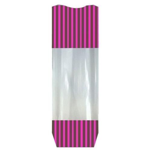 Дизайнерский БОПП-пакет «LUXURY CHOCO ROSE» для конфет, прозрачный, 250 г, 6×4×26 см