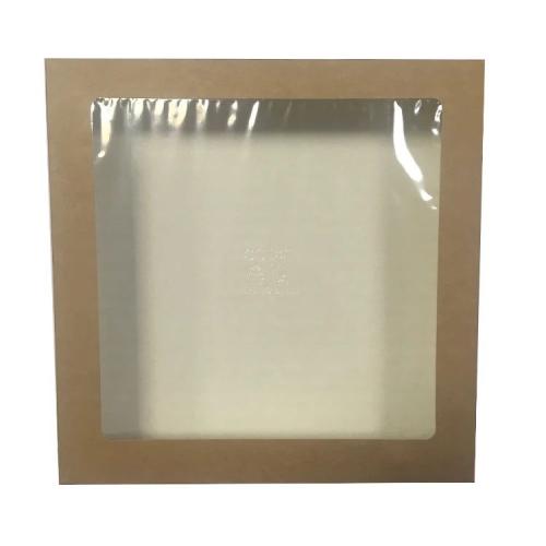 Коробка картонная с прозрачным окном, 20×20×4 см