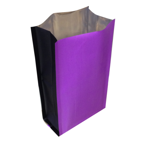 Пакет полипропиленовый двухцветный, сиреневый/чёрный, 11×7×25 см