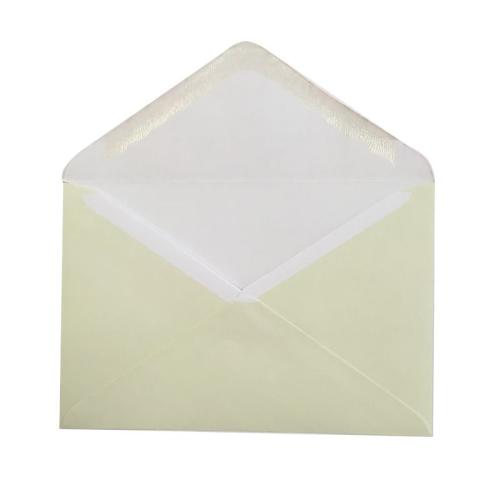 Конверт кремового цвета с дизайнерским принтом С6, декстрин, 100 г/м²