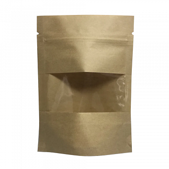 Артикул 823619 — Дой-пак с замком zip-lock из крафт-бумаги (полоска) с окном 4 см, 10×15×3 cм — цена за штуку 12.56 руб. Дой-пак с замком zip-lock из крафт-бумаги (полоска) с окном 4 см, 10×15×3 cм