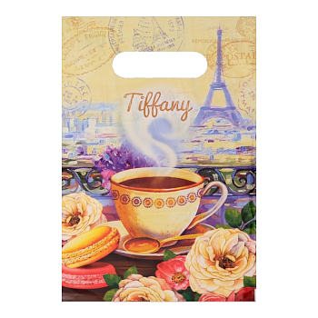 Пакеты с прорубной (вырубной) ручкой — цена за штуку 4.60 руб. Пакет полиэтиленовый «Тиффани», ПВД, 20×30 см