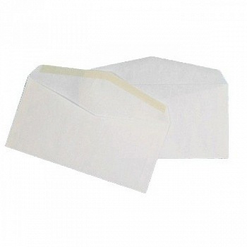 Конверт белый, С65, декстрин, 80 г/м²
