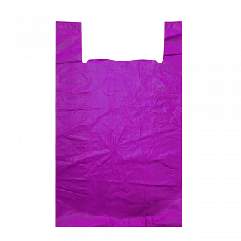 Пакеты-майка для магазинов и супермаркетов — цена за штуку 17.42 руб., продаётся по 1000 штук. Пакет-майка, фиолетовый, ПНД, 44×74 см