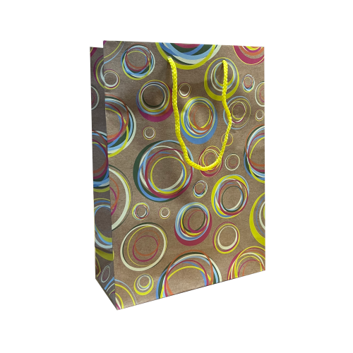 Пакет бумажный подарочный, MIX, 22×31×10 см