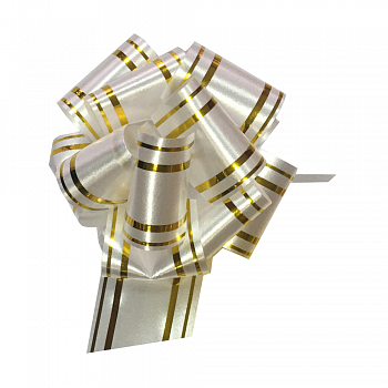 Бант самозатягивающийся, белый