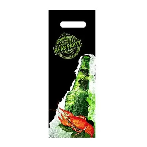 Пакет полиэтиленовый «Пивная вечеринка», бутылочный, ПВД, 20×45 см
