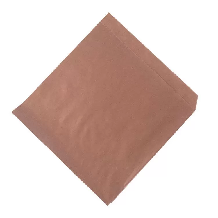 Пакетик-уголок бумажный крафт, ламинированный, 15×15 см