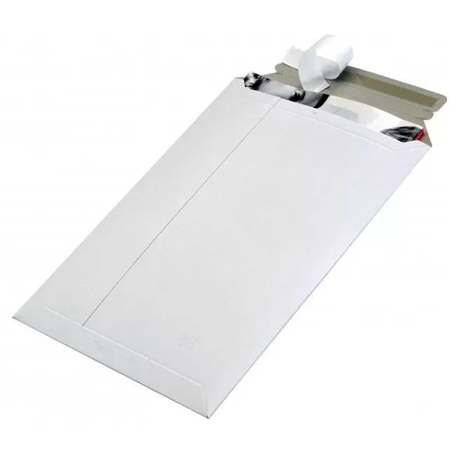 Почтовый пакет из картона белый, 17×25, 390 г/м²
