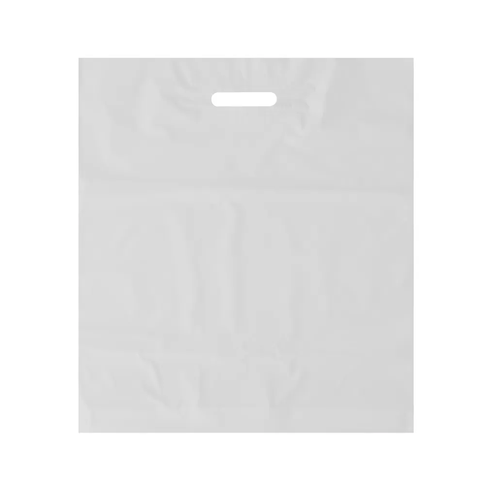 Пакет полиэтиленовый, белый, ПВД, 45×50 см