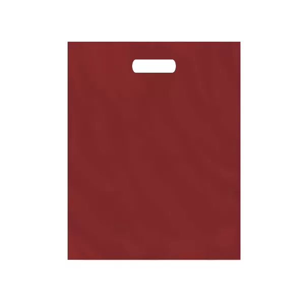 Пакет полиэтиленовый, бордовый, ПВД, 22×34 см