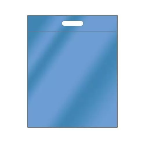 Грипперы синие с прорубной ручкой, 35×35 см, 100 мкм