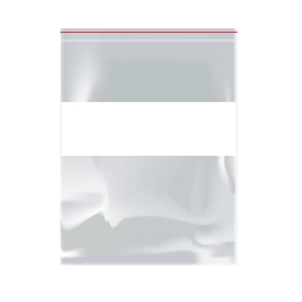 Грипперы прозрачные с белой полосой для надписей, 20×30 см, 80 мкм