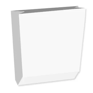 Пакет бумажный белый, 11×5×15 см