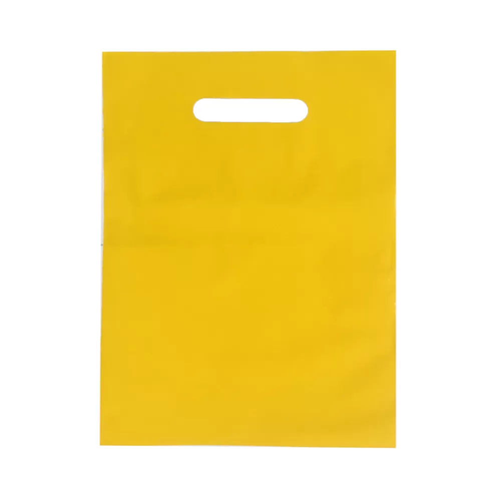 Пакет полиэтиленовый, жёлтый, ПВД, 22×34 см