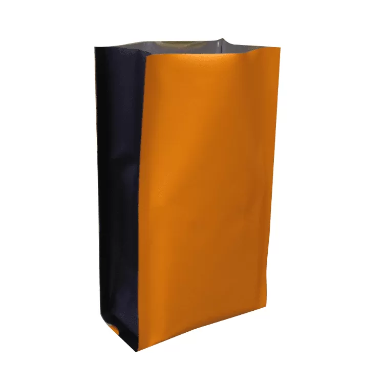 Пакет полипропиленовый двухцветный, оранжевый/чёрный, 11×7×25 см