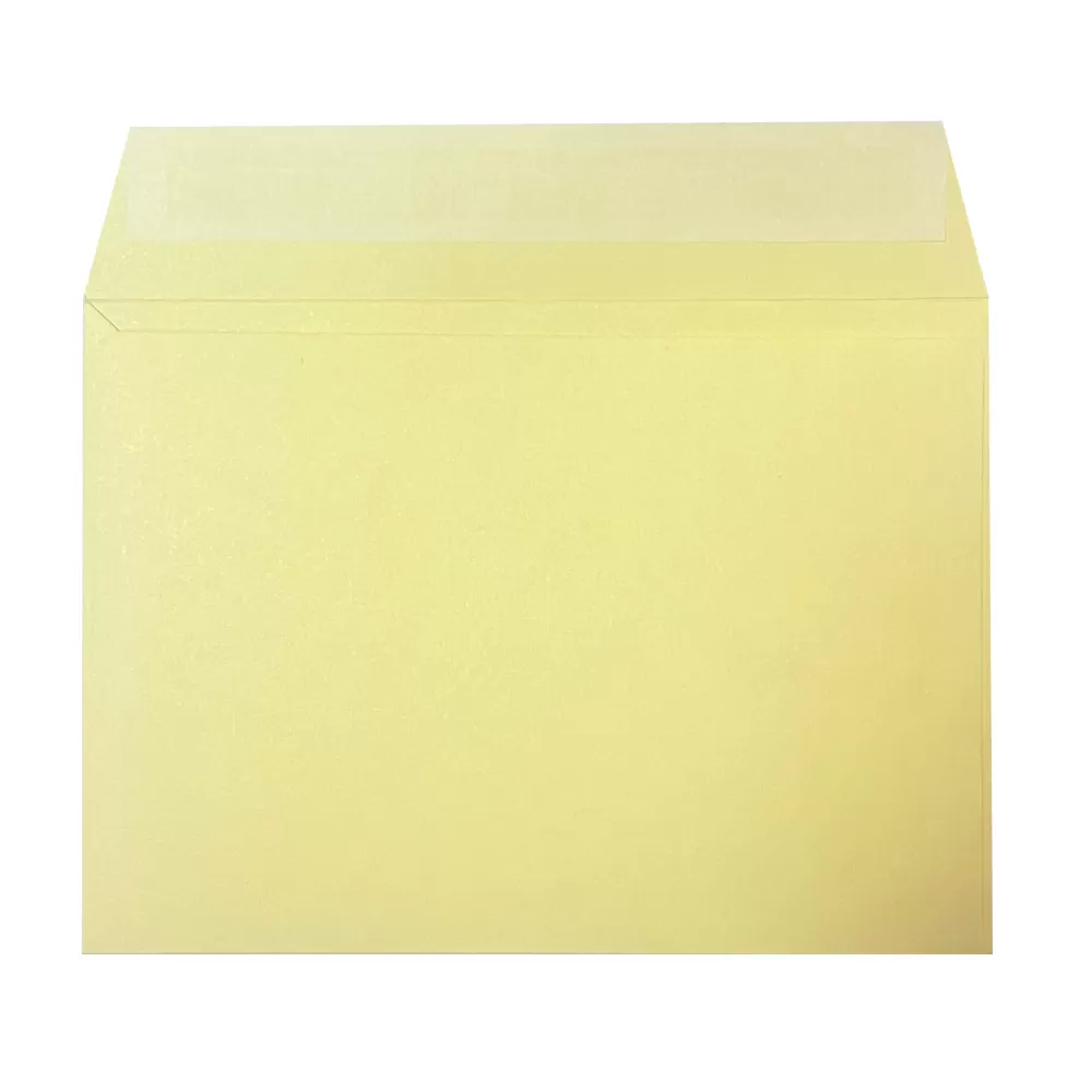 Кремово-жёлтый конверт С6, стрип, 120 г/м²