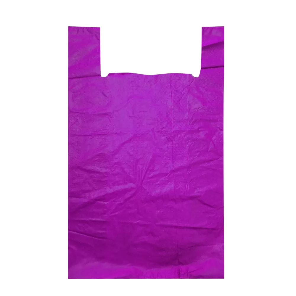 Пакет-майка, фиолетовый, ПНД, 44×74 см